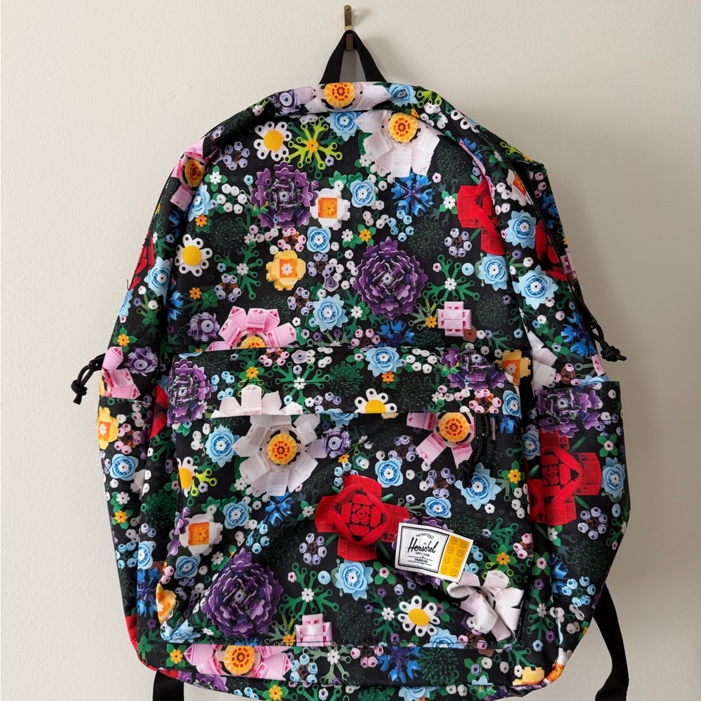 Herschel Floral Print Backpack in Black Multi